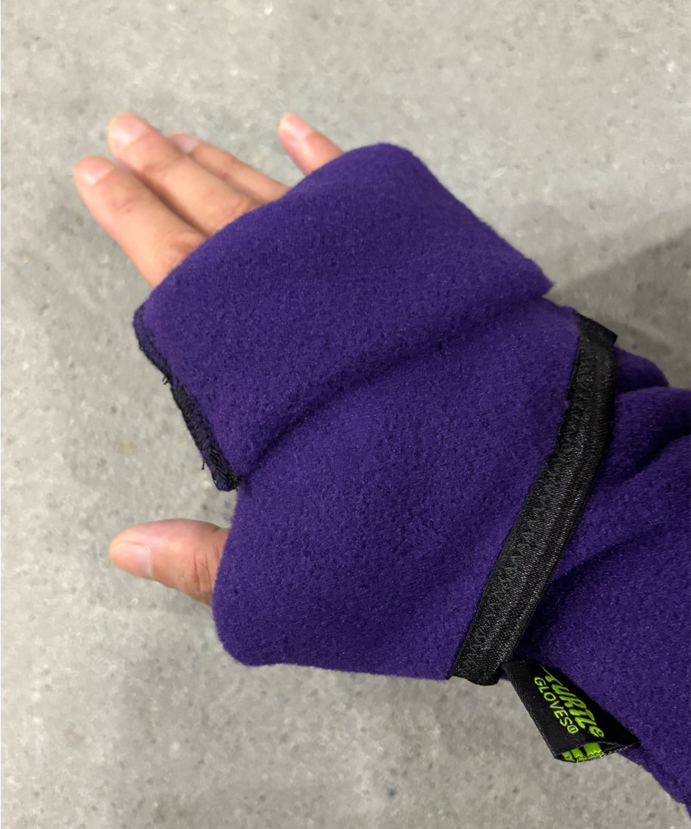 TURTLE GLOVES - TURTLE FLAP MITTENS COZY WINTER FLEECE / PURPLE ONLINE STORE PAGE | タートル グローブス - タートルフラップ ミトン コージーウィンターフリース / パープル オンライン ストア ページ 商品画像