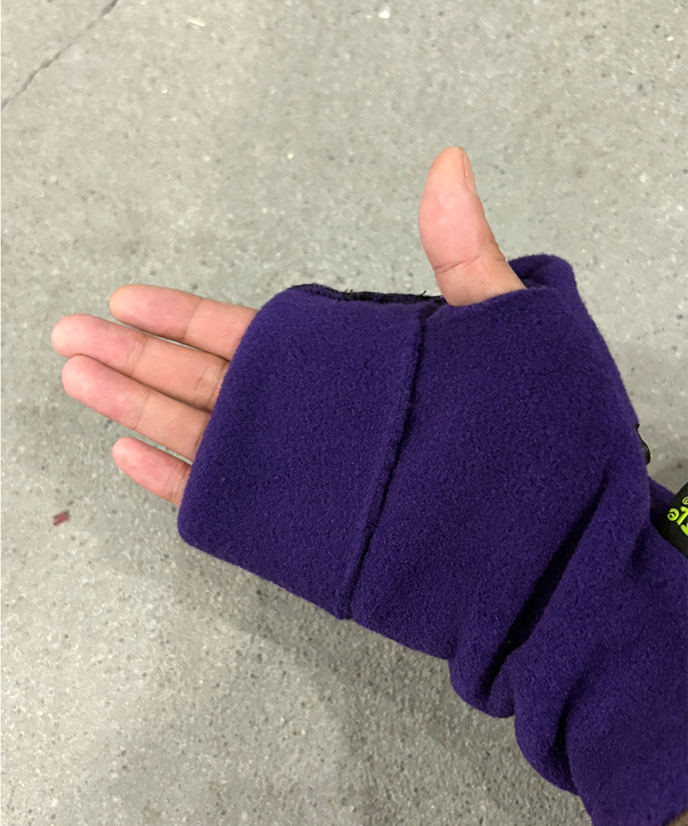 TURTLE GLOVES - TURTLE FLAP MITTENS COZY WINTER FLEECE / PURPLE ONLINE STORE PAGE | タートル グローブス - タートルフラップ ミトン コージーウィンターフリース / パープル オンライン ストア ページ 商品画像