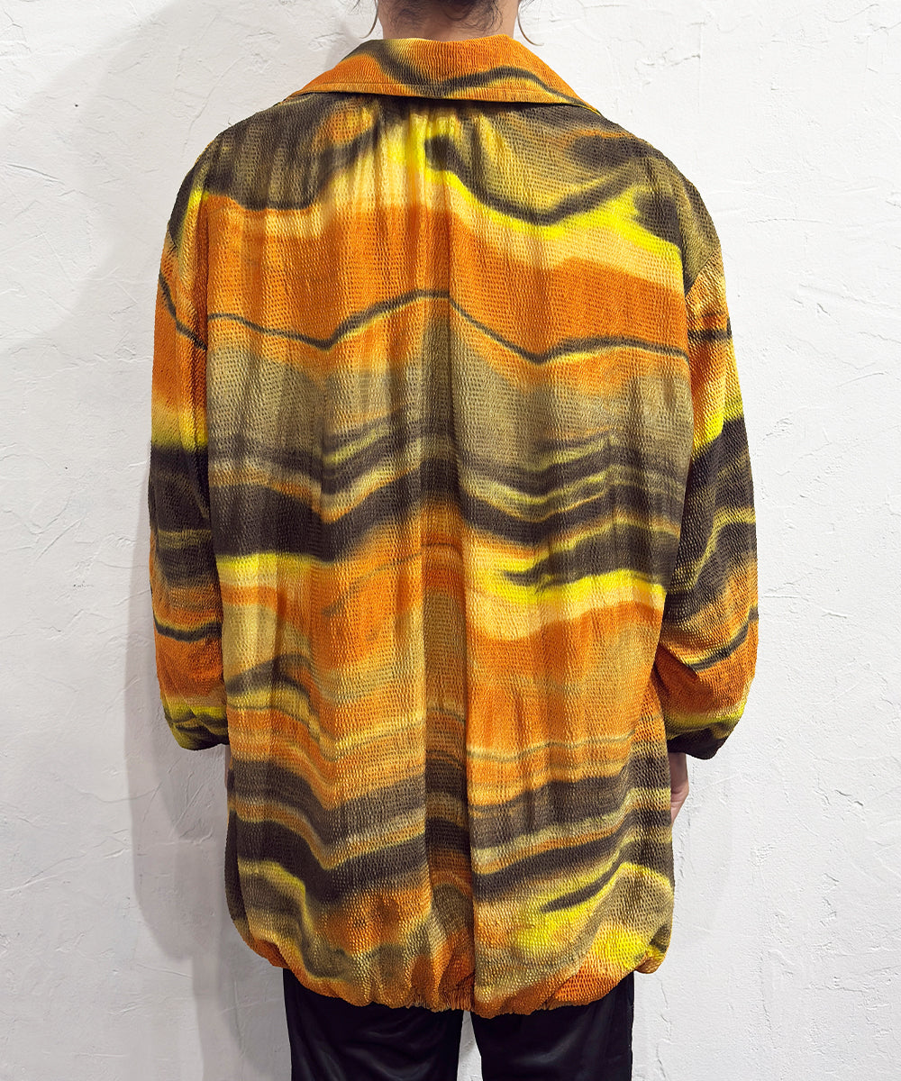 VINTAGE - MARBLE BORDER ZIP BLOUSON