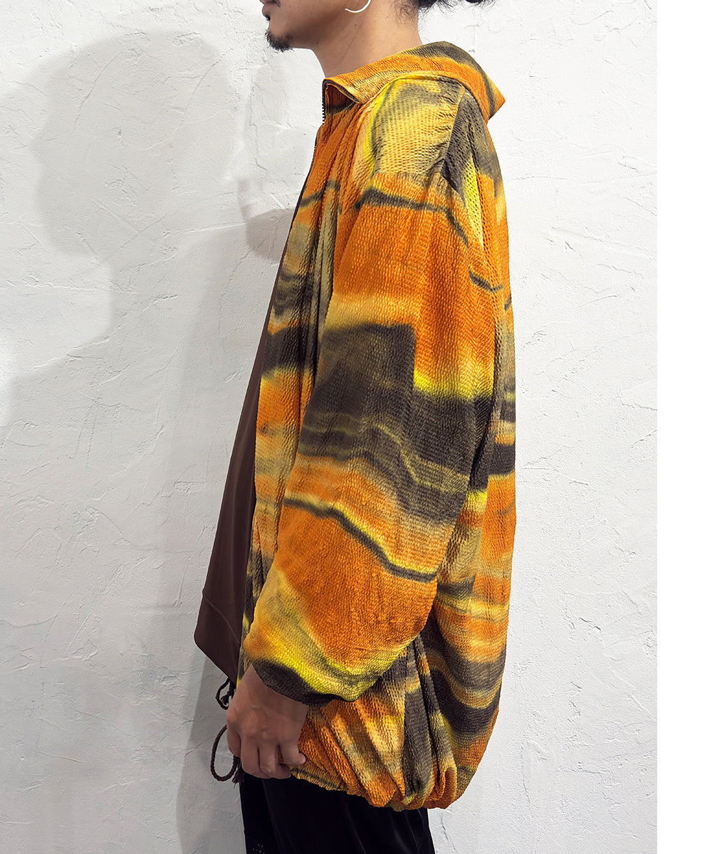 VINTAGE - MARBLE BORDER ZIP BLOUSON