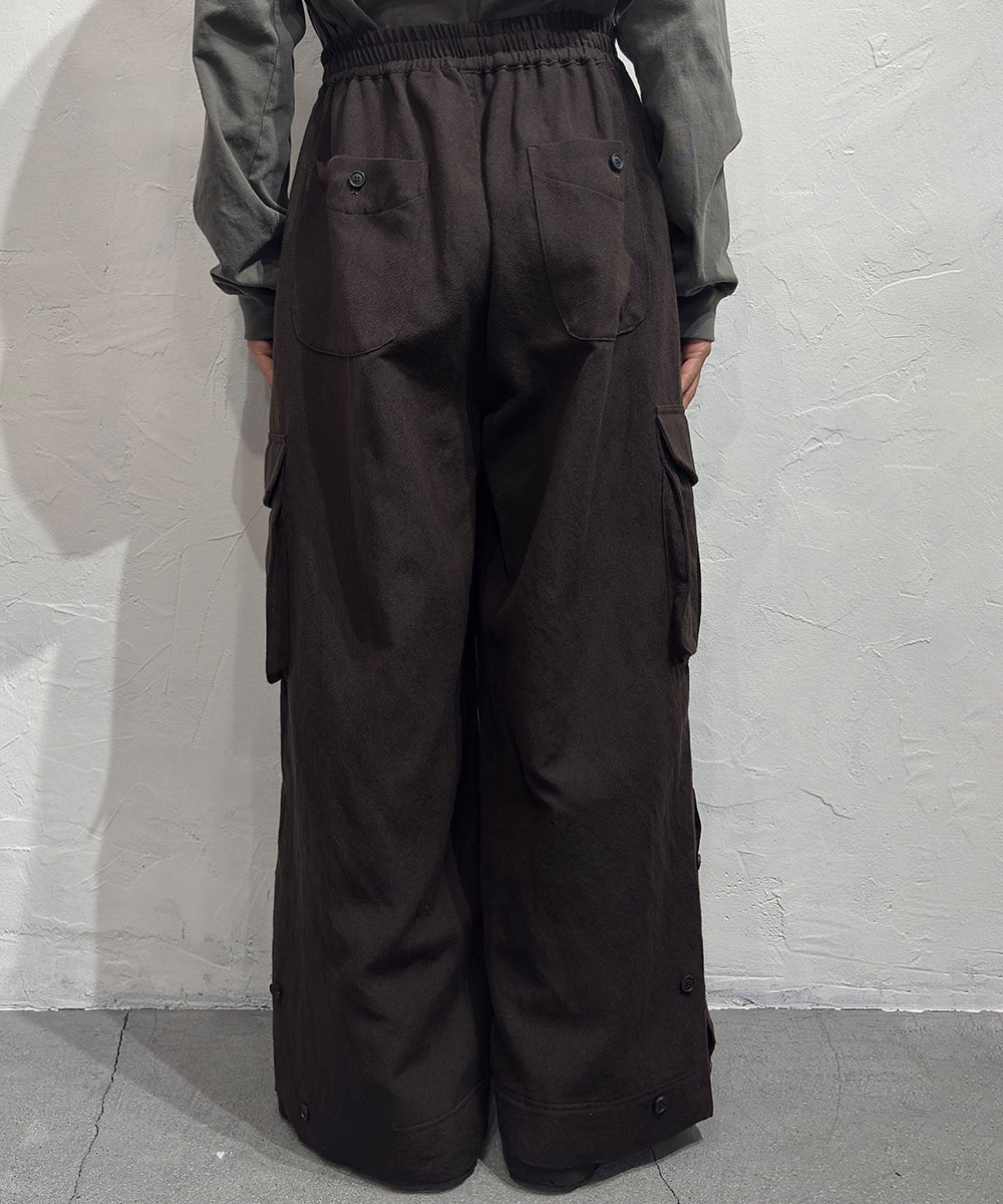 O PROJECT - CARGO TROUSER / DK BROWN  ONLINE STORE PAGE | オー プロジェクト - カーゴ トラウザー / ダーク ブラウン / ブラック オンライン ストア ページ 商品画像