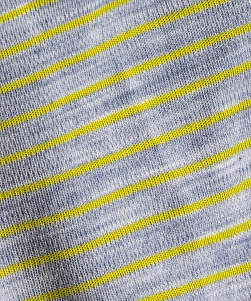 WILDERNESS WEAR - POLYPRO +190 L/S BALACLAVA STRIPE / DENIM/LIME