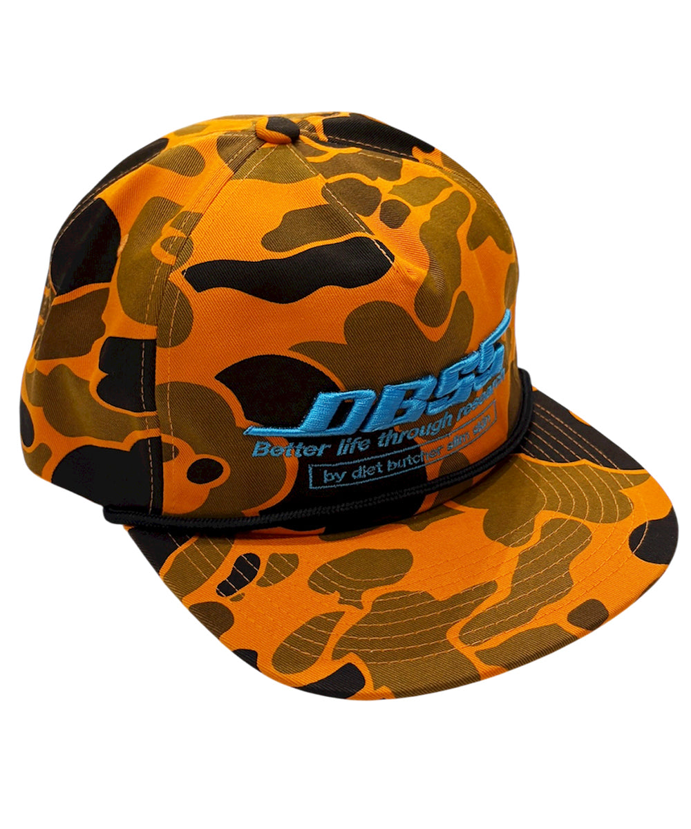 DIET BUTCHER SLIM SKIN - CAMO CAP / ORANGE - SKY BLUE ONLINE STORE PAGE | ダイエットブッチャー スリムスキン カモ キャップ / オレンジ - スカイブルー オンラインストアページ 商品画像