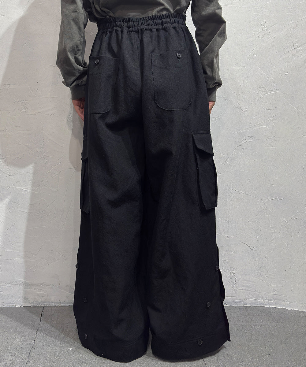 O PROJECT - CARGO TROUSER / BLACK  ONLINE STORE PAGE | オー プロジェクト - カーゴ トラウザー / ダーク ブラック / ブラック オンライン ストア ページ 商品画像