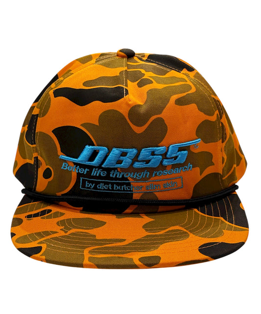 DIET BUTCHER SLIM SKIN - CAMO CAP / ORANGE - SKY BLUE ONLINE STORE PAGE | ダイエットブッチャー スリムスキン カモ キャップ / オレンジ - スカイブルー オンラインストアページ 商品画像