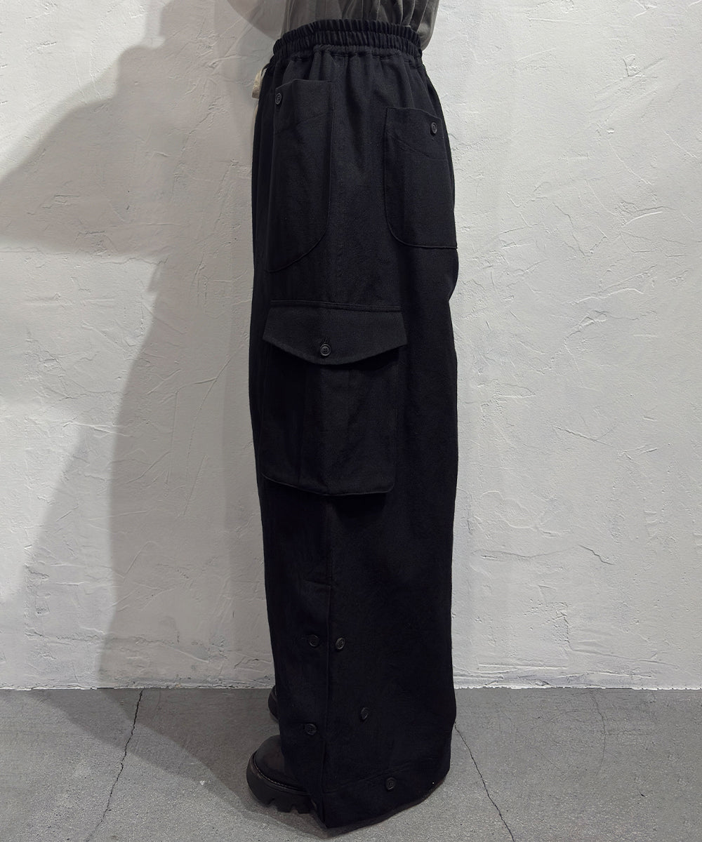 O PROJECT - CARGO TROUSER / BLACK  ONLINE STORE PAGE | オー プロジェクト - カーゴ トラウザー / ダーク ブラック / ブラック オンライン ストア ページ 商品画像