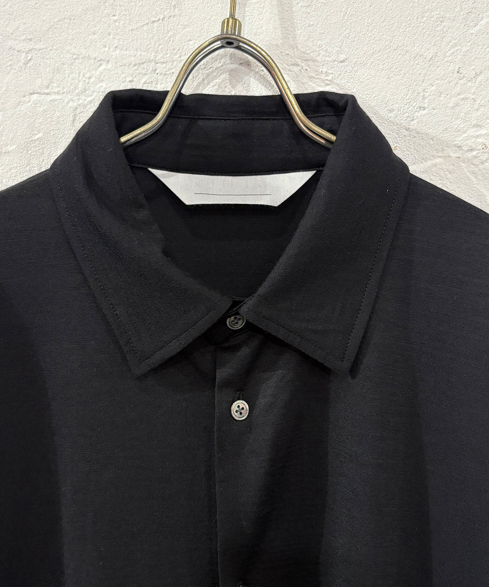 ANDER - MERINO SHIRT / BLACK