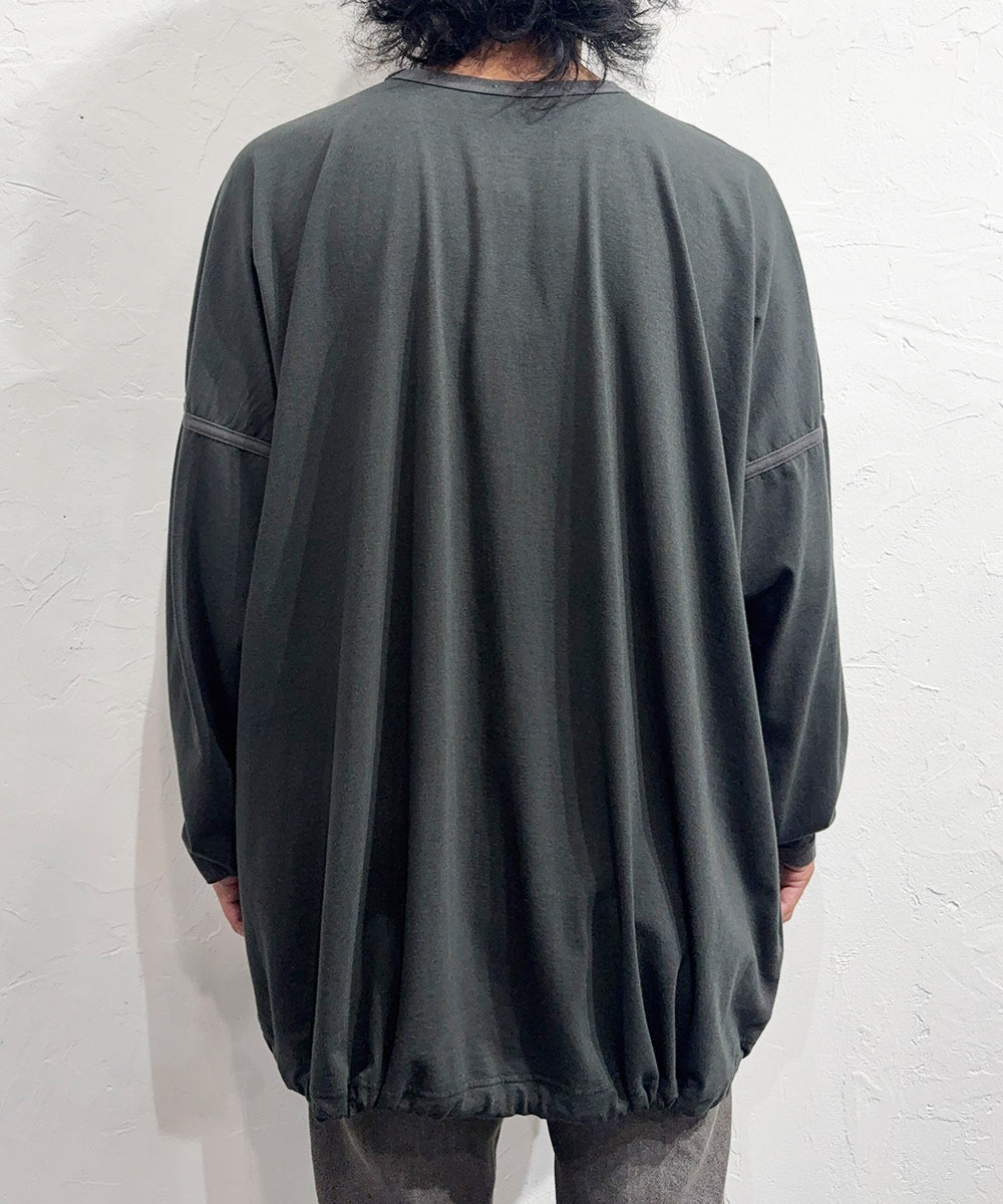 O PROJECT - LONG SLEEVE BALLOON TEE / OFF BLACK ONLINE STORE PAGE | オー プロジェクト - ロングスリーブ バルーン ティー / オフ ブラック オンライン ストア ページ 商品画像