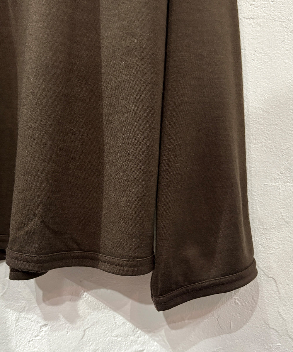 ANDER - MERINO SHIRT / DK BROWN