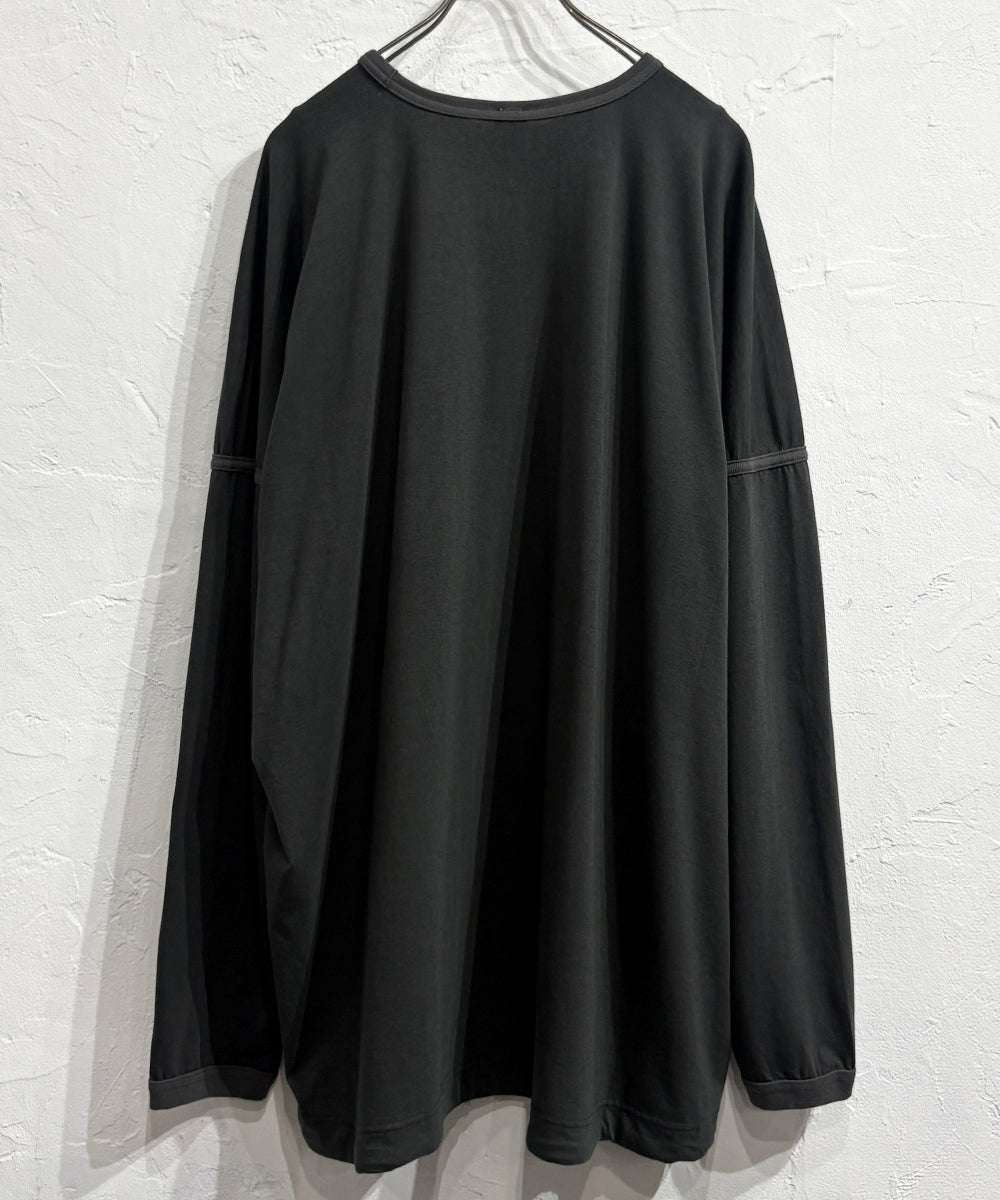 O PROJECT - LONG SLEEVE BALLOON TEE / OFF BLACK ONLINE STORE PAGE | オー プロジェクト - ロングスリーブ バルーン ティー / オフ ブラック オンライン ストア ページ 商品画像