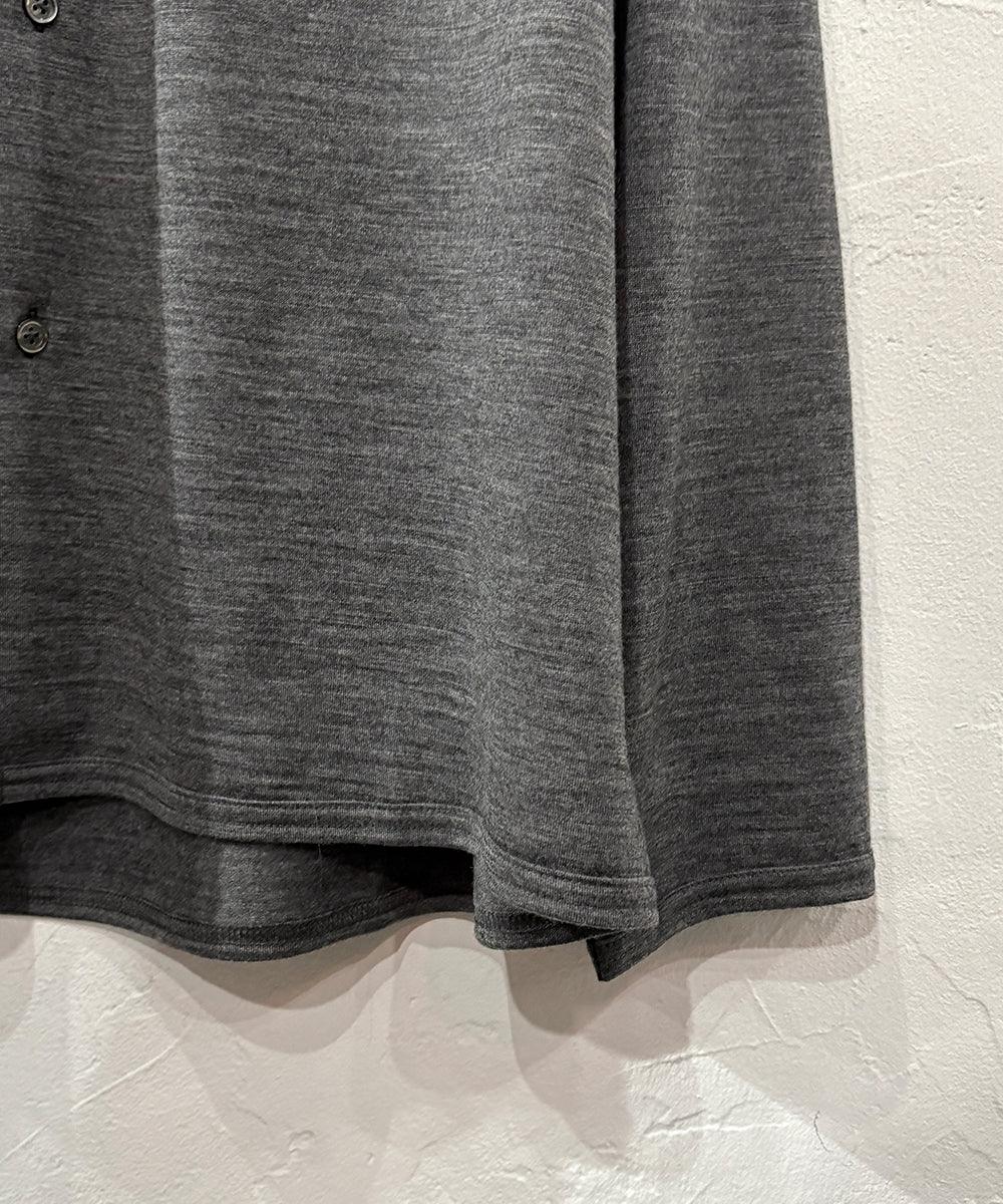 ANDER - MERINO SHIRT / MID GREY