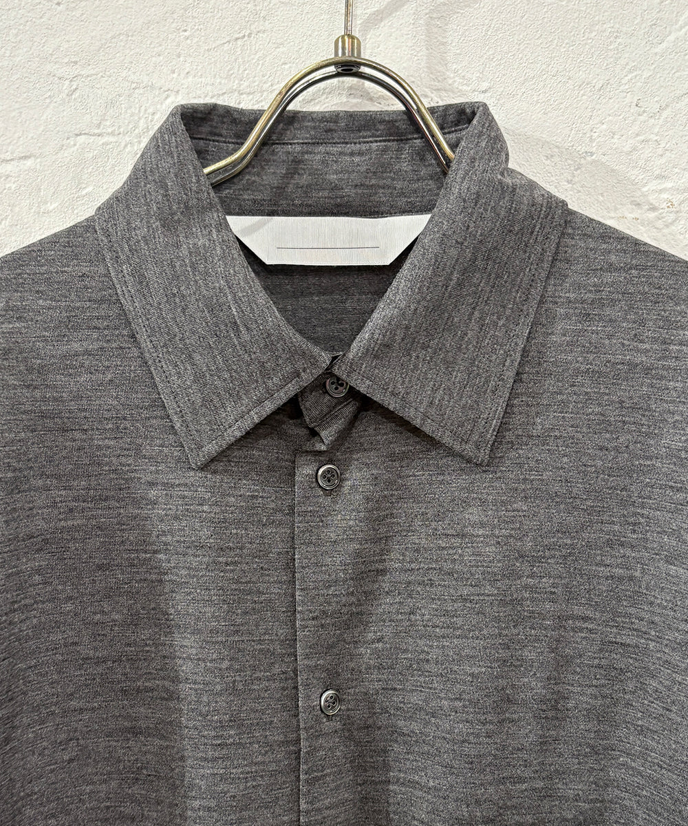 ANDER - MERINO SHIRT / MID GREY