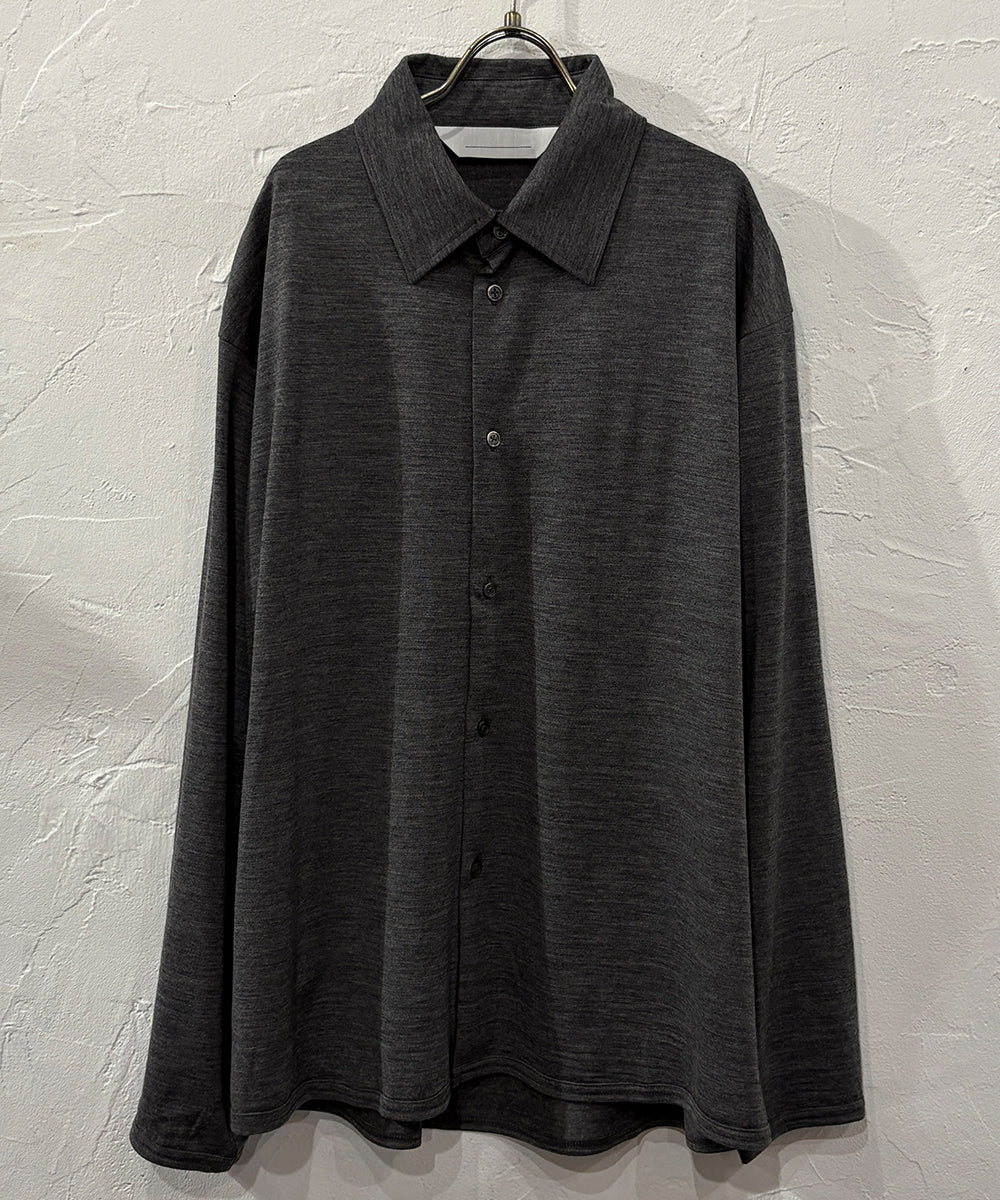 ANDER - MERINO SHIRT / MID GREY