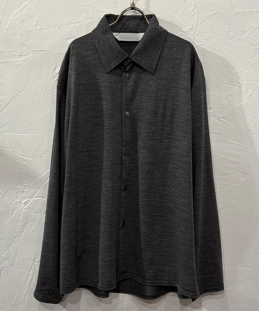 ANDER - MERINO SHIRT / MID GREY