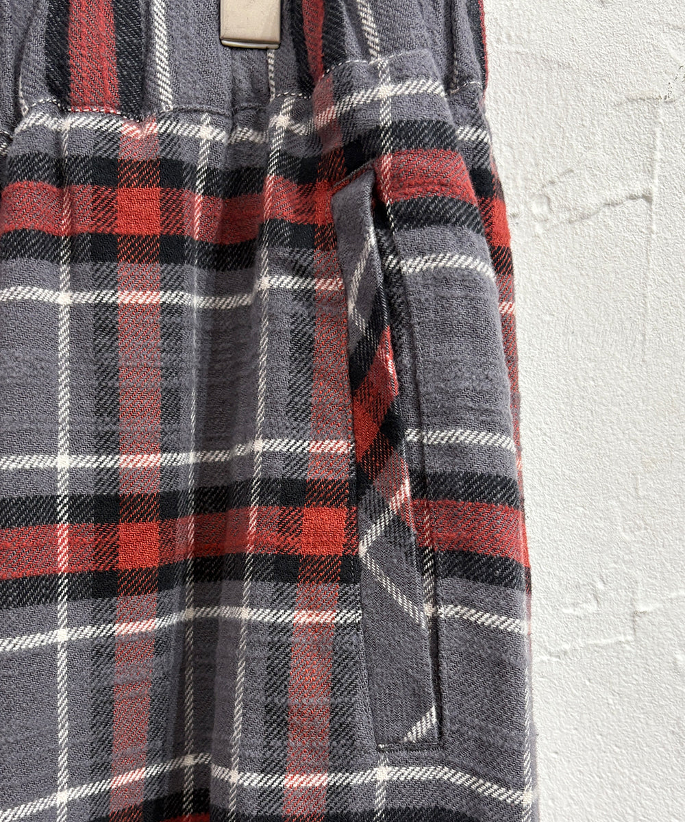 NAM - BELLOWS HEAVY FLANNEL PANTS - STAR / GRAY ONLINE STORE PAGE | ナム - ベローズ ヘビー フランネル パンツ - スター / グレー オンライン ストア ページ 商品画像