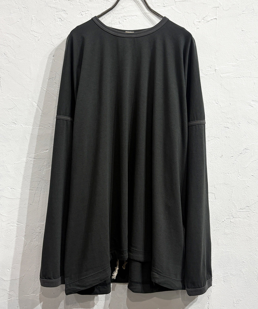O PROJECT - LONG SLEEVE BALLOON TEE / OFF BLACK ONLINE STORE PAGE | オー プロジェクト - ロングスリーブ バルーン ティー / オフ ブラック オンライン ストア ページ 商品画像