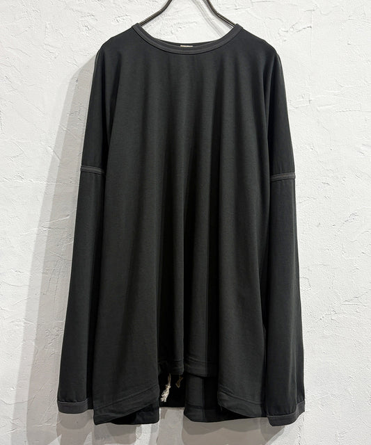 O PROJECT - LONG SLEEVE BALLOON TEE / OFF BLACK ONLINE STORE PAGE | オー プロジェクト - ロングスリーブ バルーン ティー / オフ ブラック オンライン ストア ページ 商品画像