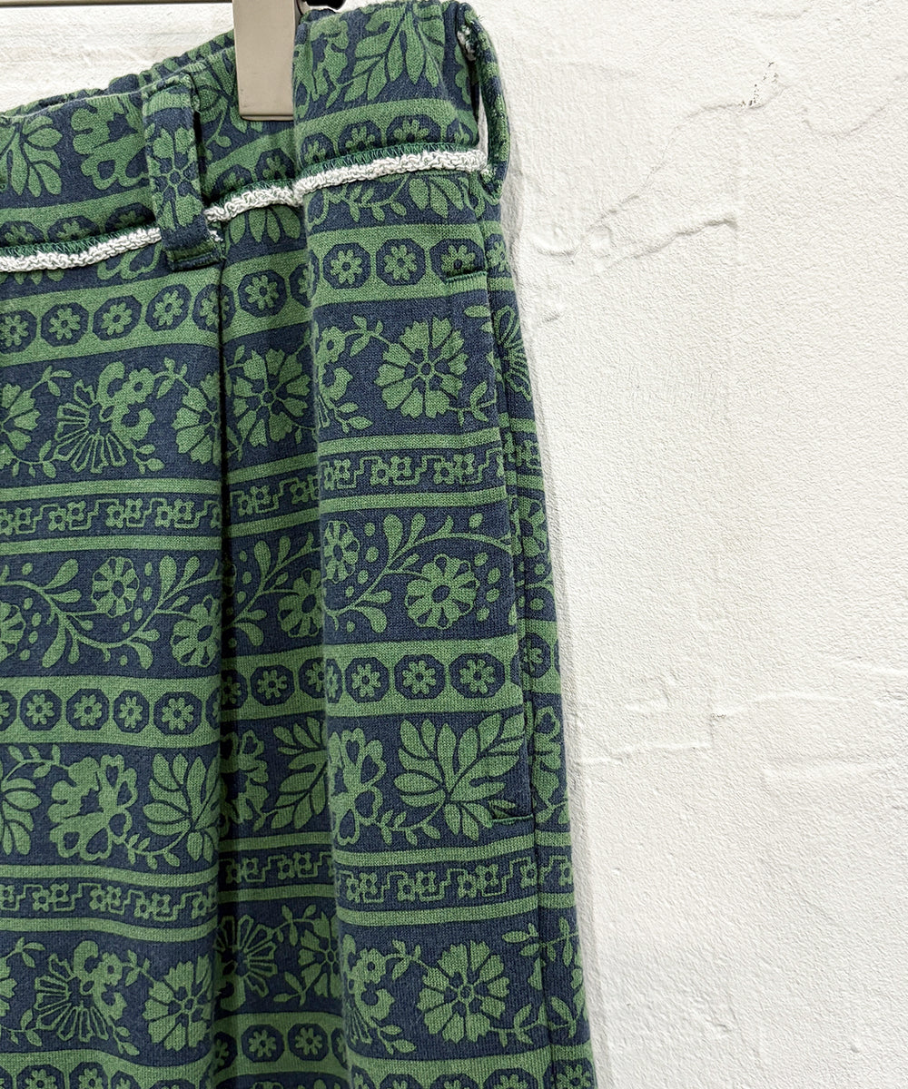 CURRENTAGE - PRINTED DETACHABLE SWEAT PANTS GREEN