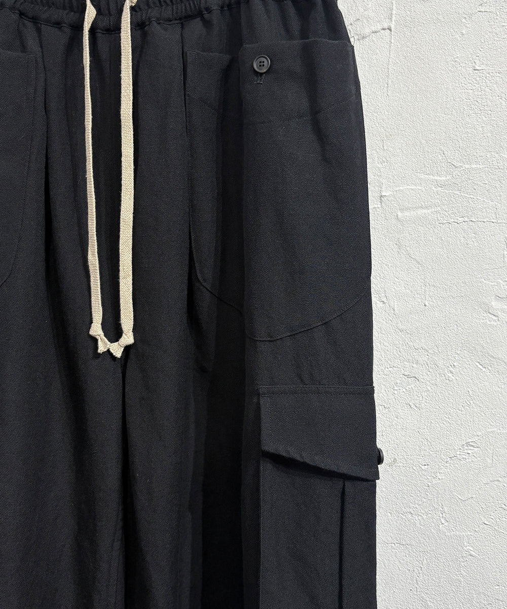 O PROJECT - CARGO TROUSER / BLACK  ONLINE STORE PAGE | オー プロジェクト - カーゴ トラウザー / ダーク ブラック / ブラック オンライン ストア ページ 商品画像