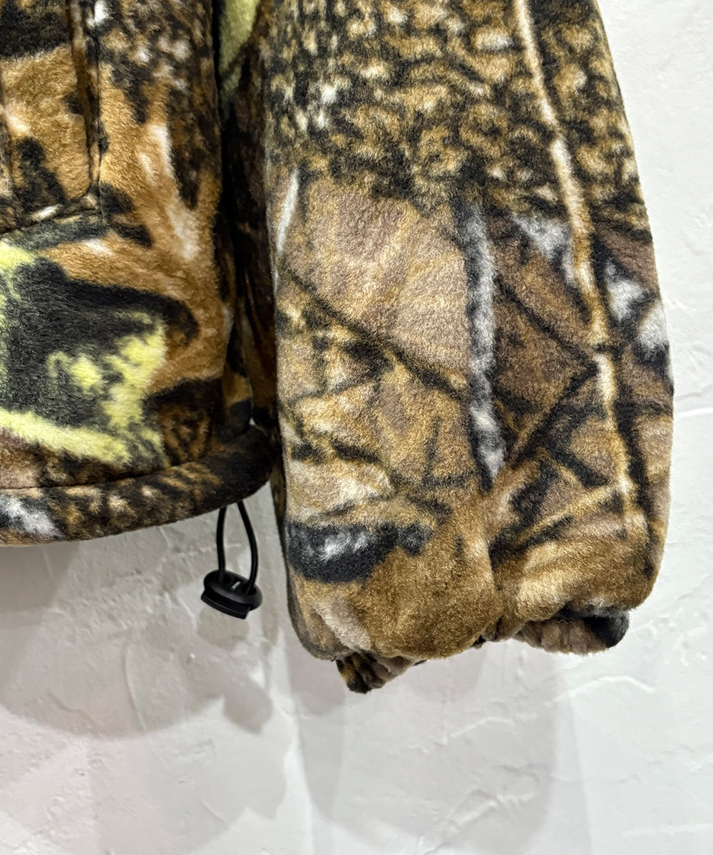 WORLD FAMOUS SPORTS - HOODED SHERPA FLEECE JACKET / BURLY CAMO TAN ONLINE STORE PAGE | ワールド フェイマス スポーツ - フーデッド シェルパ フリース ジャケット / バーリー カモ タン オンライン ストア ページ 商品画像