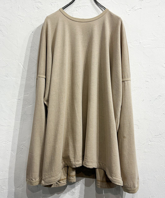 O PROJECT - LONG SLEEVE BALLOON TEE / ASH SAND ONLINE STORE PAGE | オー プロジェクト - ロングスリーブ バルーン ティー / アッシュ サンド オンライン ストア ページ 商品画像