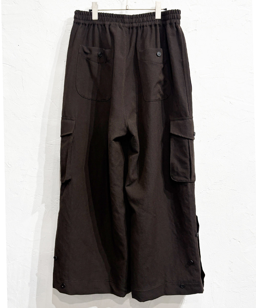 O PROJECT - CARGO TROUSER / DK BROWN  ONLINE STORE PAGE | オー プロジェクト - カーゴ トラウザー / ダーク ブラウン / ブラック オンライン ストア ページ 商品画像