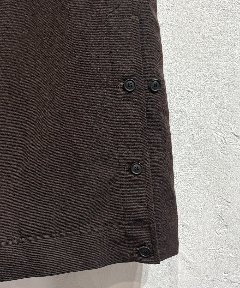 O PROJECT - CARGO TROUSER / DK BROWN  ONLINE STORE PAGE | オー プロジェクト - カーゴ トラウザー / ダーク ブラウン / ブラック オンライン ストア ページ 商品画像
