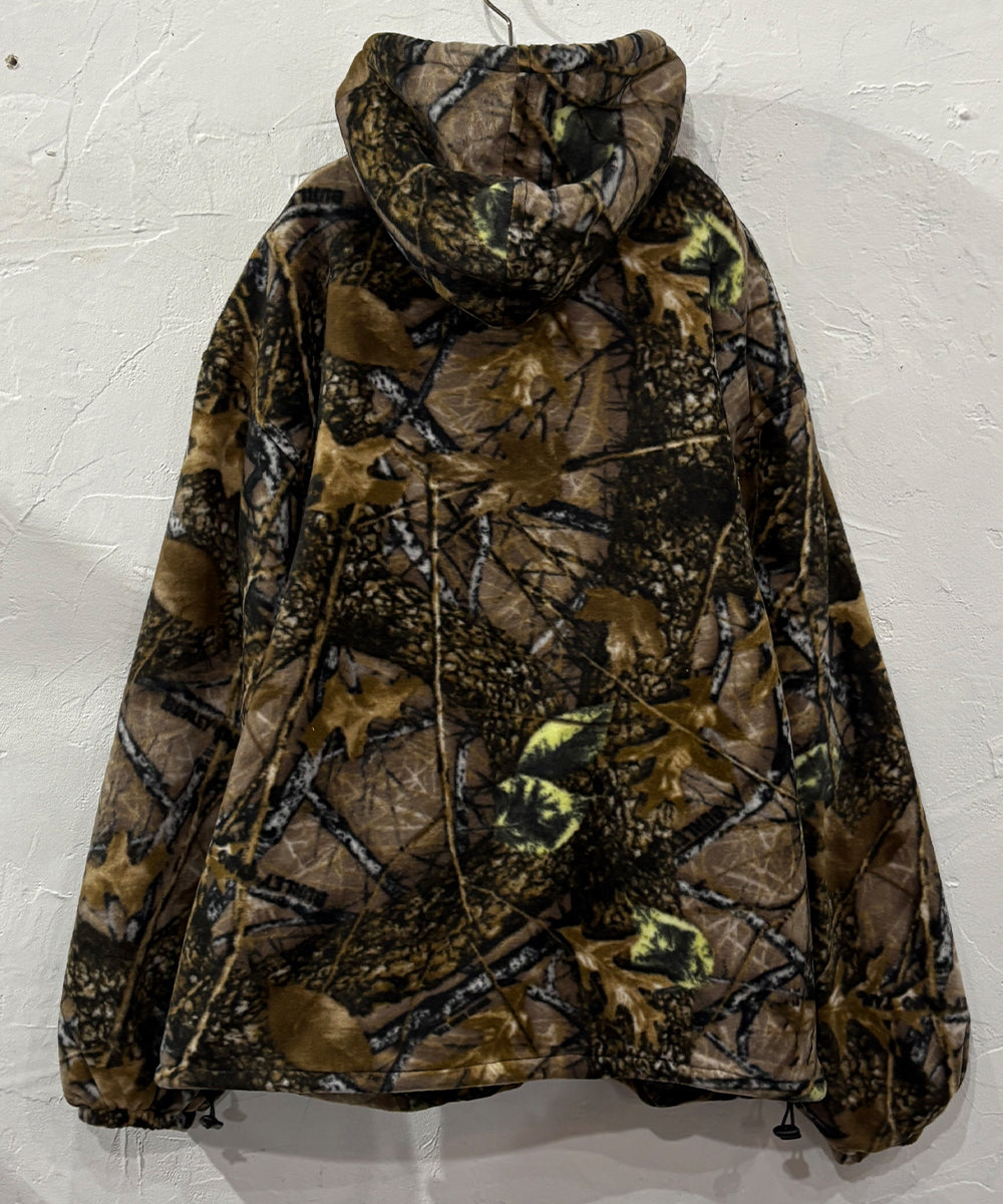 WORLD FAMOUS SPORTS - HOODED SHERPA FLEECE JACKET / BURLY CAMO TAN ONLINE STORE PAGE | ワールド フェイマス スポーツ - フーデッド シェルパ フリース ジャケット / バーリー カモ タン オンライン ストア ページ 商品画像