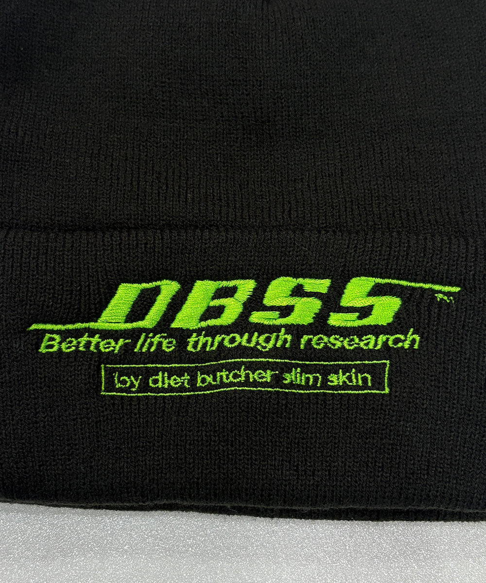 DIET BUTCHER SLIM SKIN - KNIT CAP / FLUORESCENT GREEN ONLINE STORE PAGE | ダイエットブッチャー スリムスキン ニットキャップ / フローレッセントグリーン オンラインストアページ 商品画像