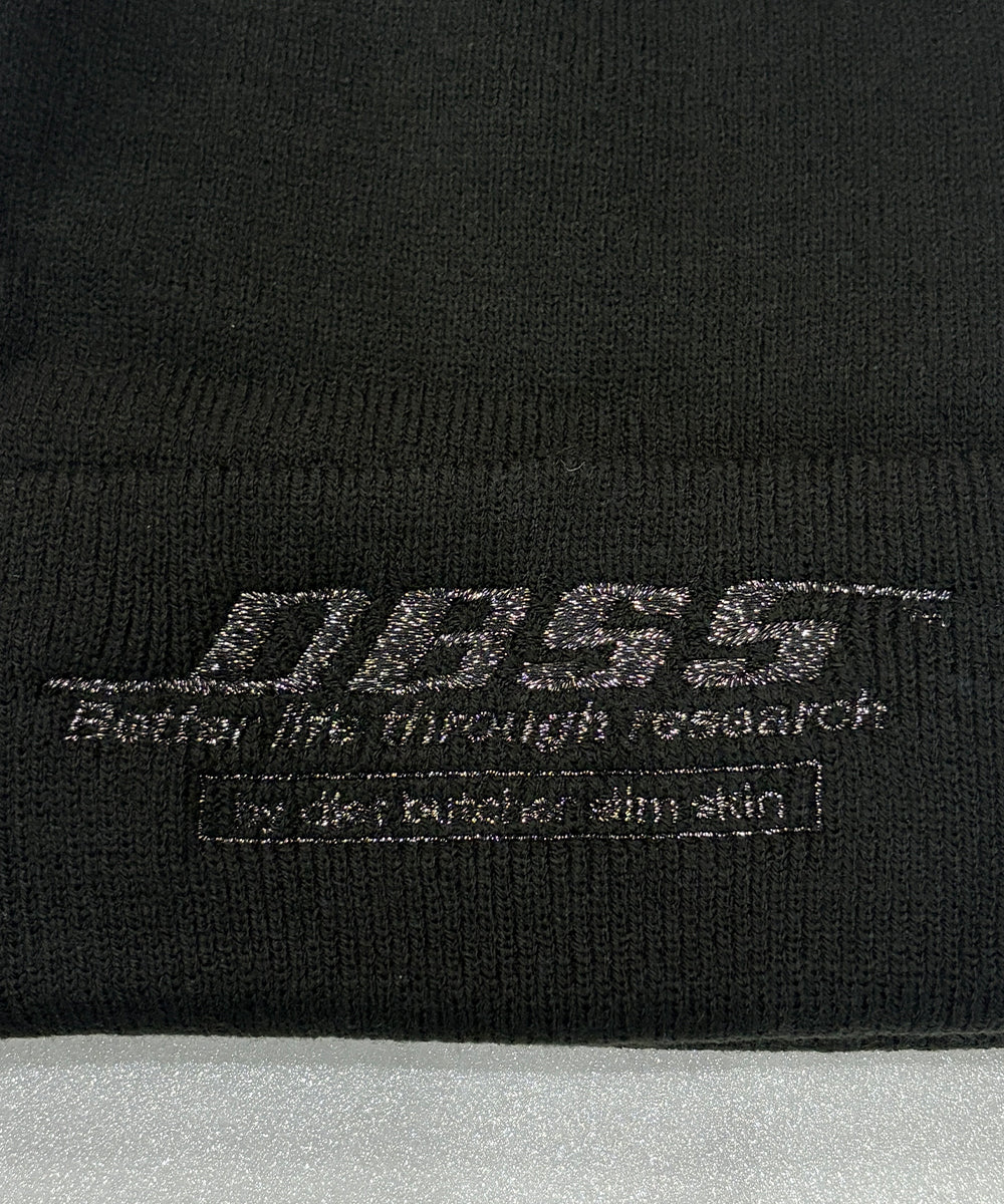 DIET BUTCHER SLIM SKIN - KNIT CAP / BLACK GLITTER ONLINE STORE PAGE | ダイエットブッチャー スリムスキン ニットキャップ / ブラック グリッター オンラインストアページ 商品画像