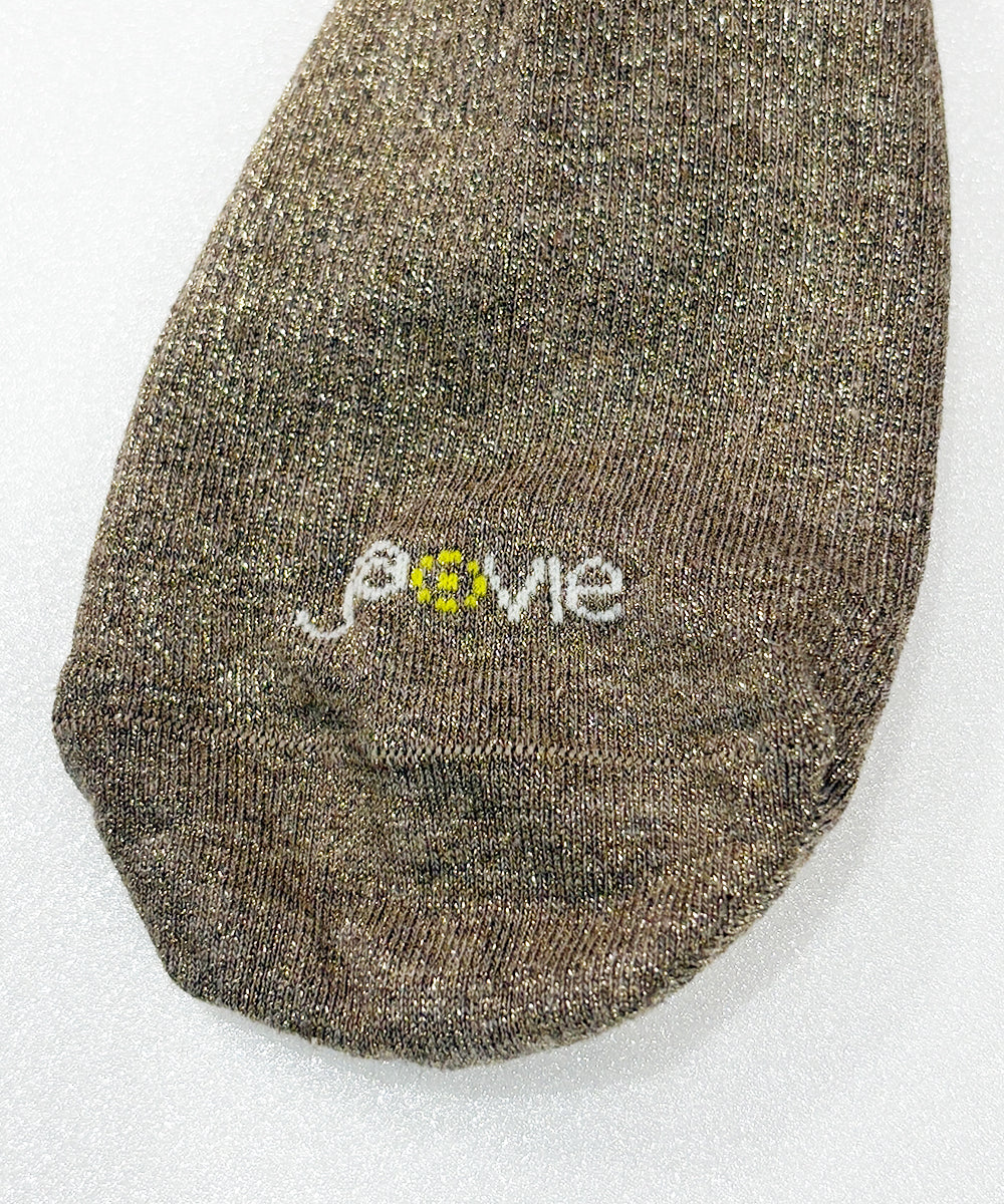 ja-vie - PIMA COTTON EVERYDAY COMPRESSION SOCKS / GOLD GLITTER