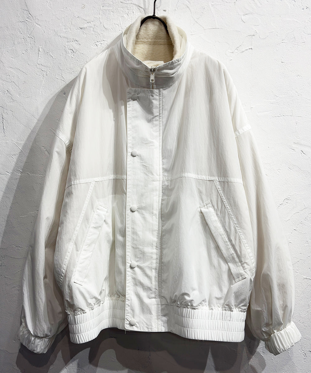 CURRENTAGE - DOUBLE LAYERED JACKET / WHITE | DB&BAR OFFICIAL ONLINE STORE | カレンテージ - ダブル レイヤード ジャケット / ホワイト オンライン ストア ページ 商品画像