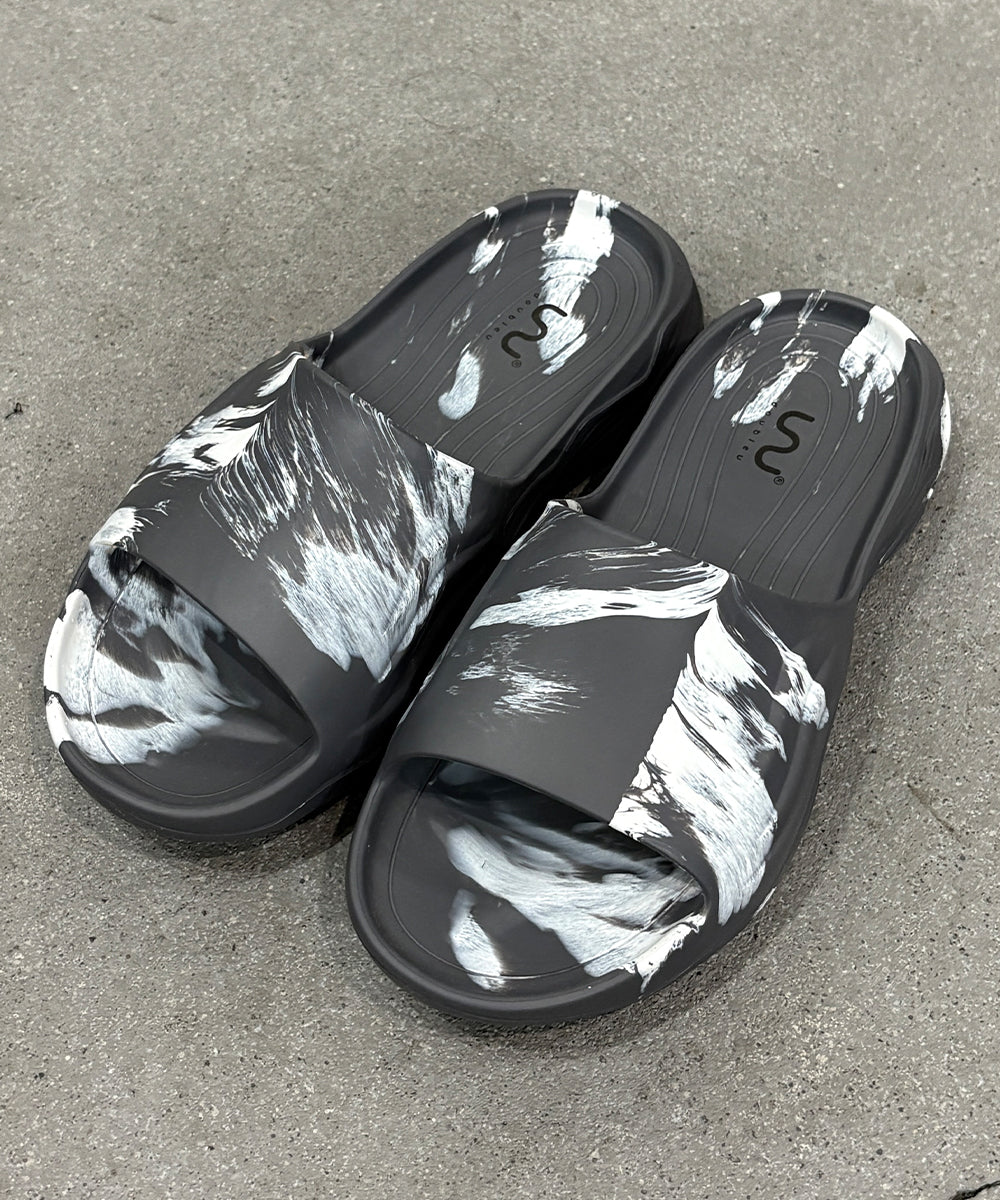 doubleu - ULTRA SPORTY SLIDE / CARBONE+WHT