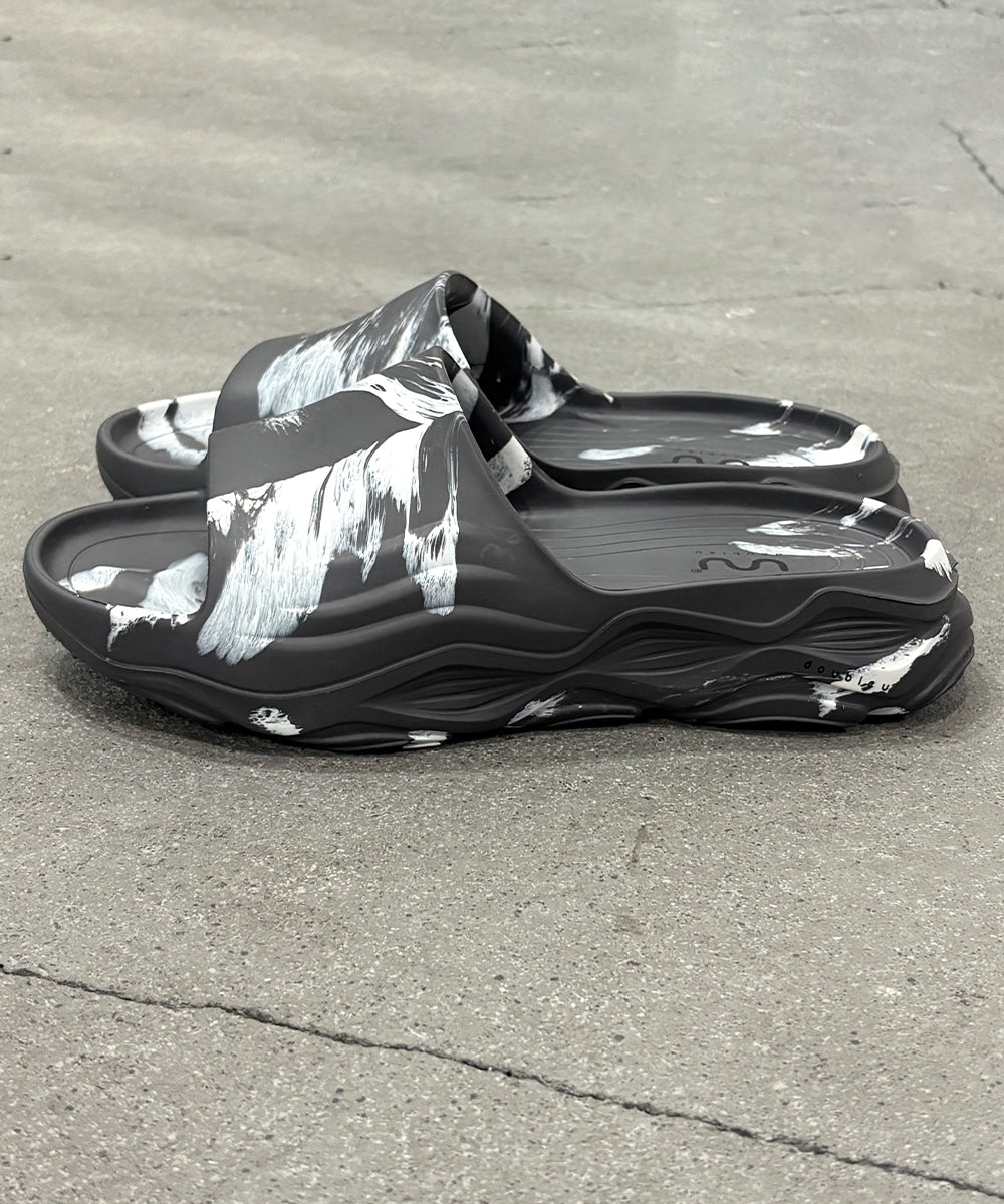 doubleu - ULTRA SPORTY SLIDE / CARBONE+WHT