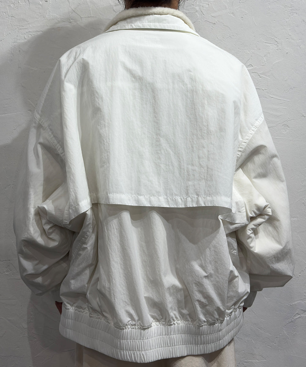 CURRENTAGE - DOUBLE LAYERED JACKET / WHITE | DB&BAR OFFICIAL ONLINE STORE | カレンテージ - ダブル レイヤード ジャケット / ホワイト オンライン ストア ページ 商品画像