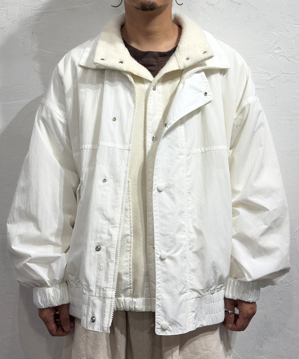 CURRENTAGE - DOUBLE LAYERED JACKET / WHITE | DB&BAR OFFICIAL ONLINE STORE | カレンテージ - ダブル レイヤード ジャケット / ホワイト オンライン ストア ページ 商品画像