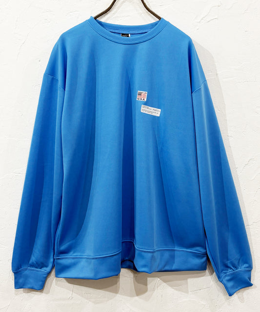 SMOKE T ONE - D-SPORTS SWEATSHIRTS / COLUMBIA BLUE  ONLINE STORE PAGE | スモークトーン - ディースポーツ スウェットシャツ / コロンビアブルー  オンライン ストア ページ 商品画像