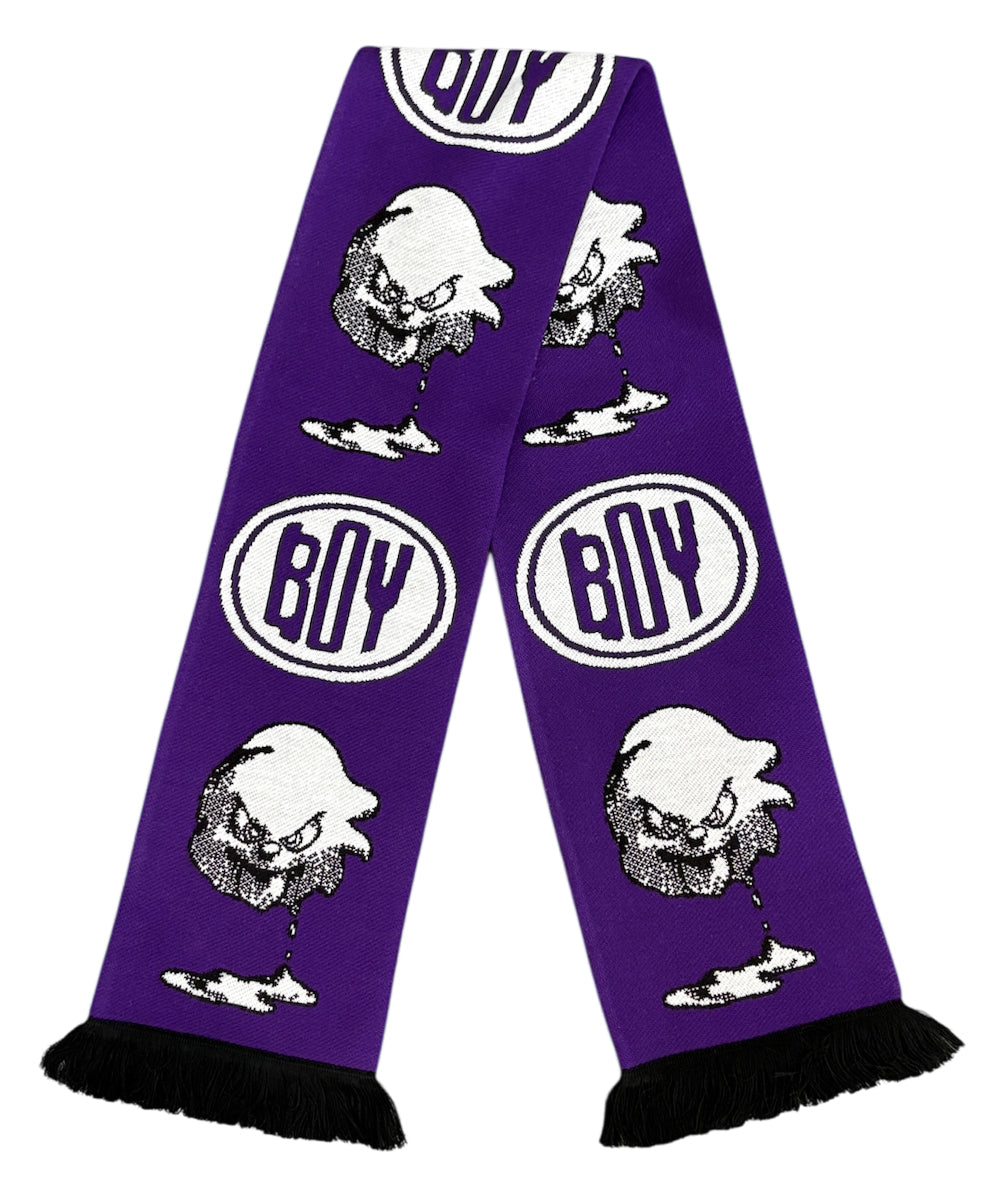 BOY - KNIT SCARF / PURPLE ONLINE STORE PAGE | ボーイ - ニットマフラー/ パープル オンライン ストア ページ 商品画像