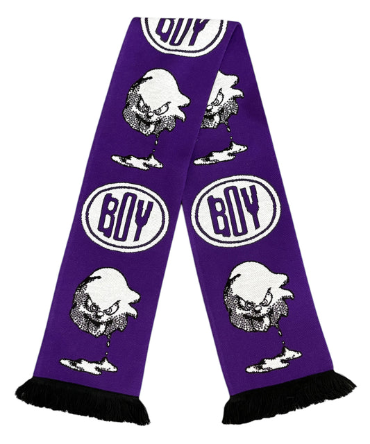 BOY - KNIT SCARF / PURPLE ONLINE STORE PAGE | ボーイ - ニットマフラー/ パープル オンライン ストア ページ 商品画像