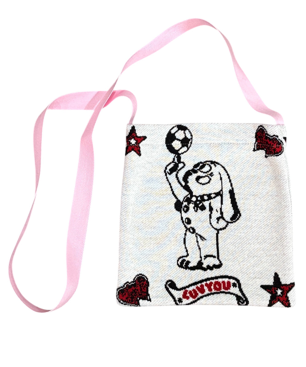 BOY - KNIT SHOULDER BAG / WHITE ONLINE STORE PAGE | ボーイ - ニット ショルダー バッグ / ホワイト オンライン ストア ページ 商品画像