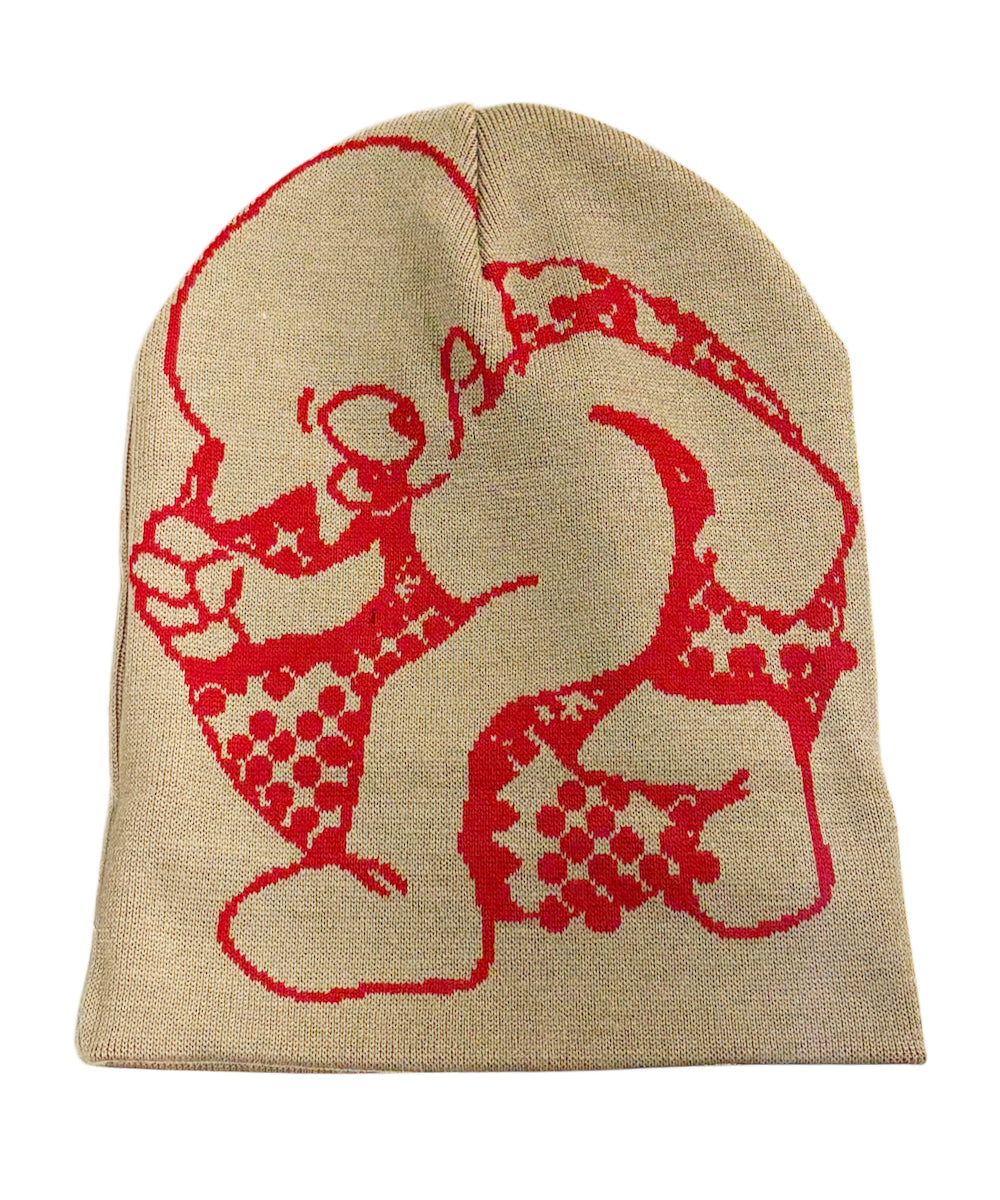 BOY - DOUBLE CUFF BEANIE / BEIGE ONLINE STORE PAGE | ボーイ - ダブル カフ ビーニー / ベージュ オンライン ストア ページ 商品画像