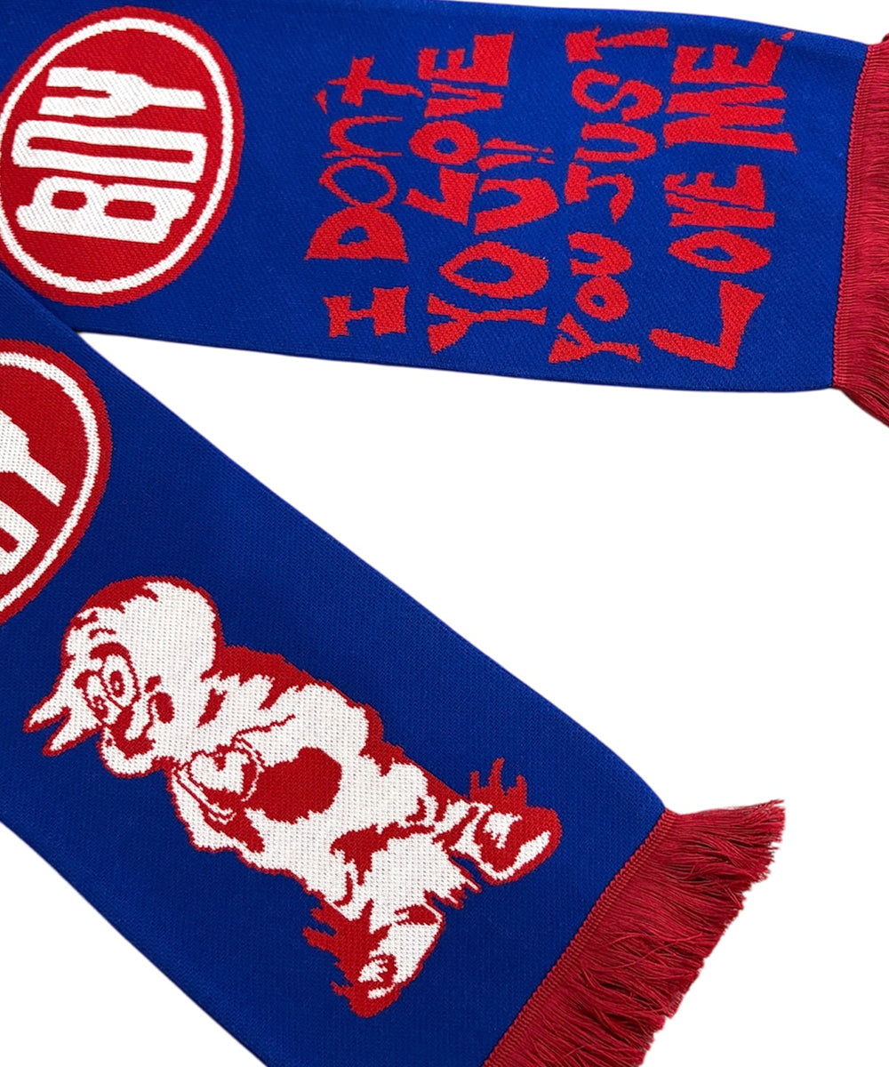 BOY - KNIT SCARF / BLUE ONLINE STORE PAGE | ボーイ - ニットマフラー/ ブルー オンライン ストア ページ 商品画像