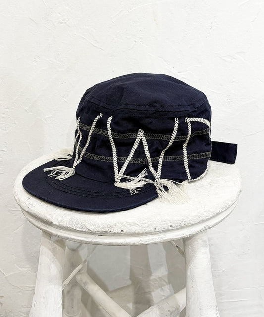 【20%OFF】FORTUNE W.W.D - “FWWD” FLAT - TOP CAP NAVY - DB&BAR