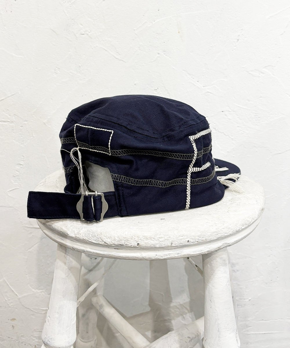 【20%OFF】FORTUNE W.W.D - “FWWD” FLAT - TOP CAP NAVY - DB&BAR