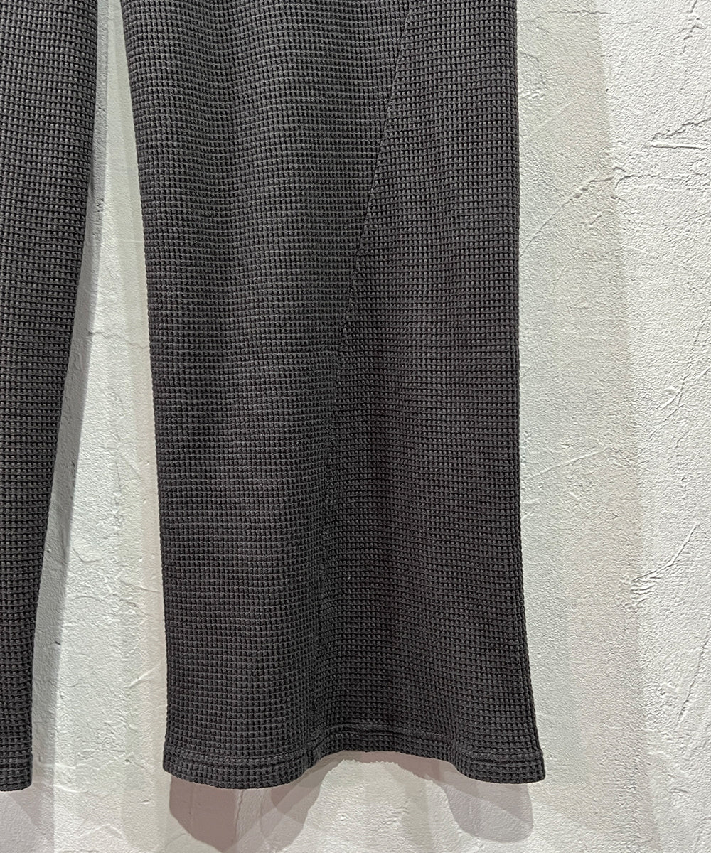 【40%OFF】ANDER WAFFLE CURVY PANTS - CHARCOAL - DB&BAR