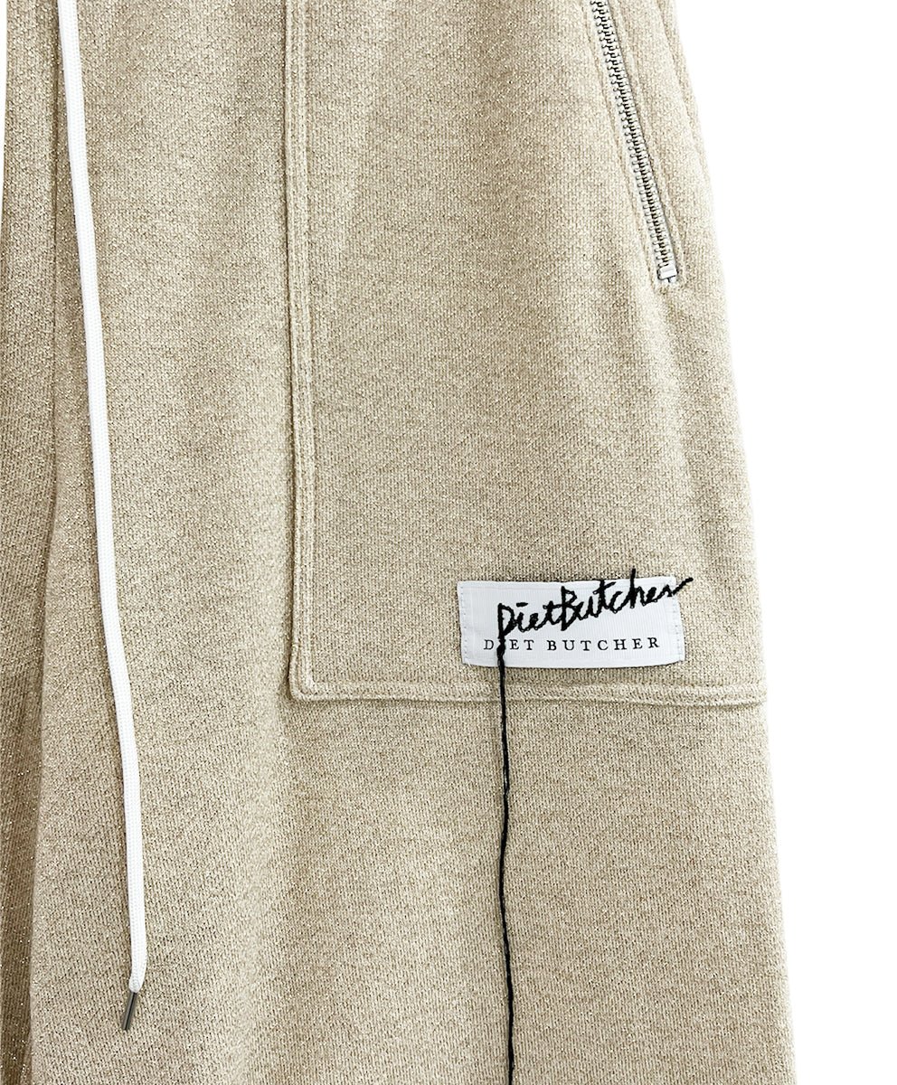【50%OFF】Basic line _ Glitter cropped wide pants - GOLD OATMEAL - DB&BAR