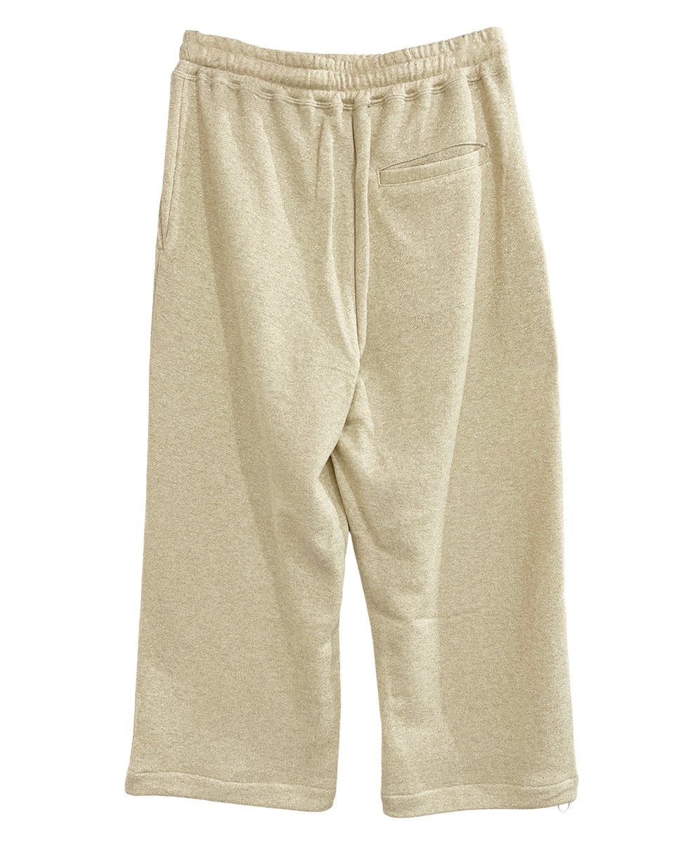 【50%OFF】Basic line _ Glitter cropped wide pants - GOLD OATMEAL - DB&BAR
