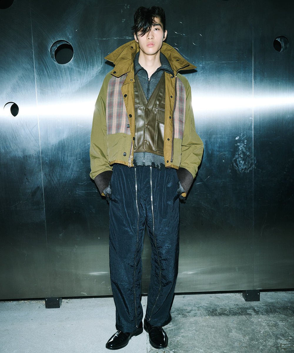 【50%OFF】CURRENTAGE - Zip - Up Knit DARK GRAY - DB&BAR