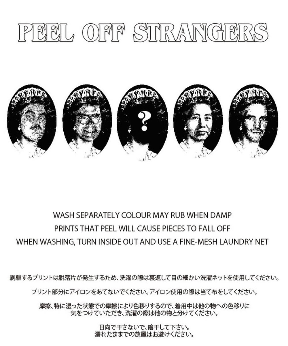 【50%OFF】"PEEL OFF STRANGERS" scratch T-shirt - DB&BAR