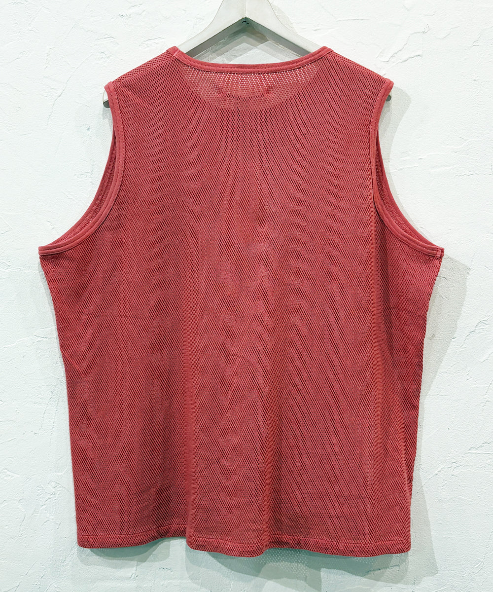 ANDER - MESH SLEEVELESS SHABBY RED